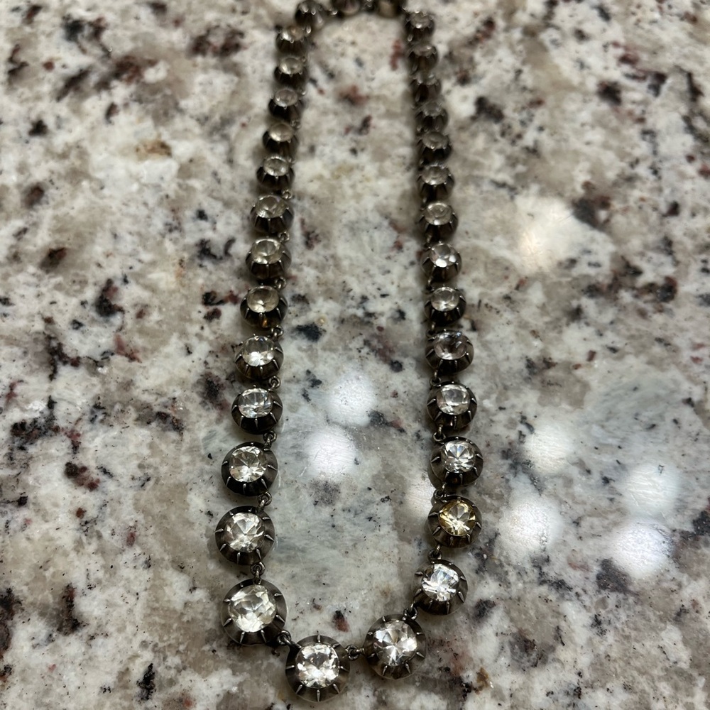 Antique paste necklace French marks on clasp